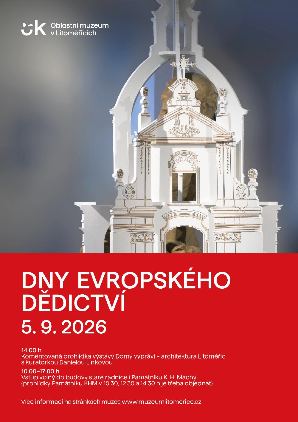 Plak�t k akci Dny evropsk�ho d�dictv� v litom��ick�m muzeu
