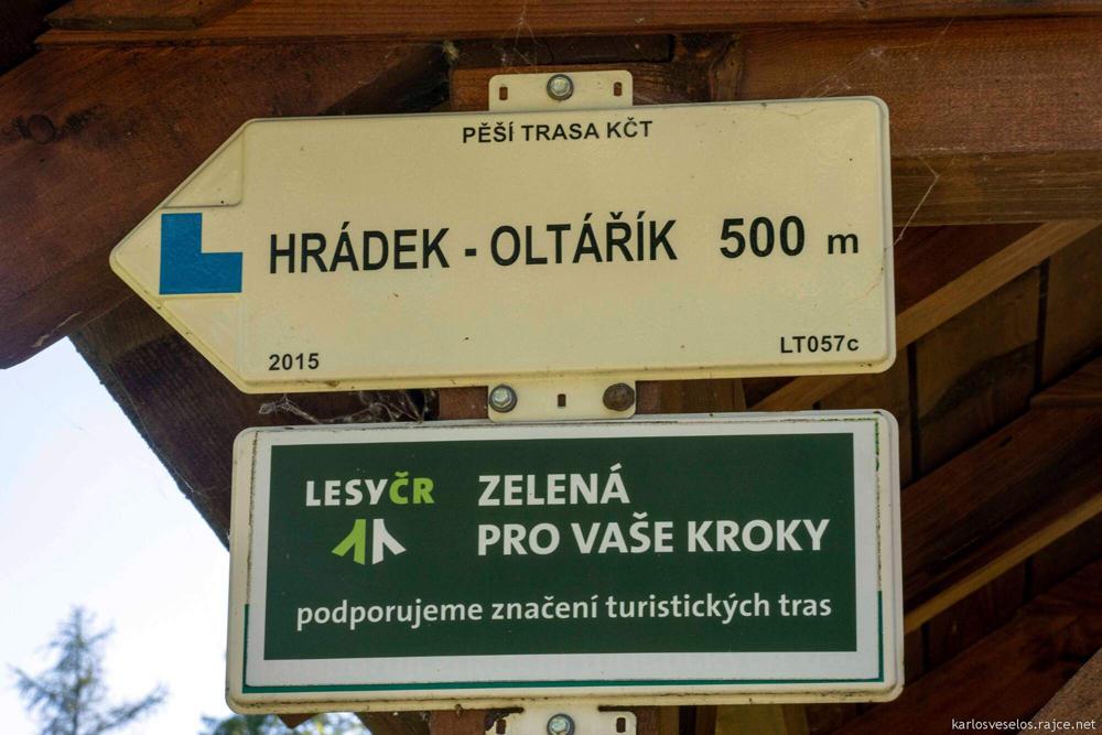 Odbo�ka k hradu Olt���k - D�kovka v �esk�m st�edoho��