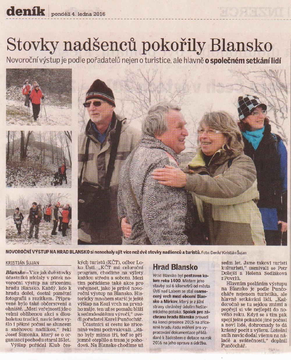�l�nek o Novoro�n�m v�stupu.