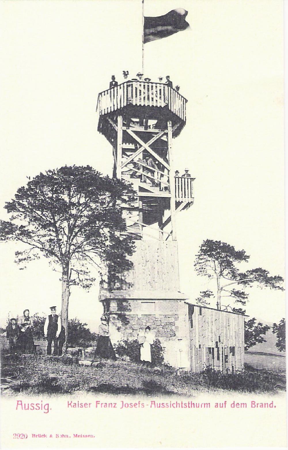 Znovuobnoven� rozhledna v roce 1898