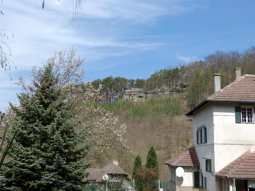Pohled od Lib�chova na �ertovy hlavy.
