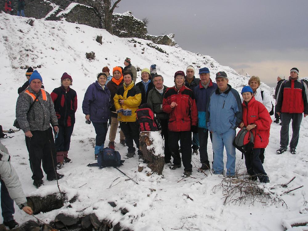 Novoro�n� v�stup na hrad Blansko - rok 2008.