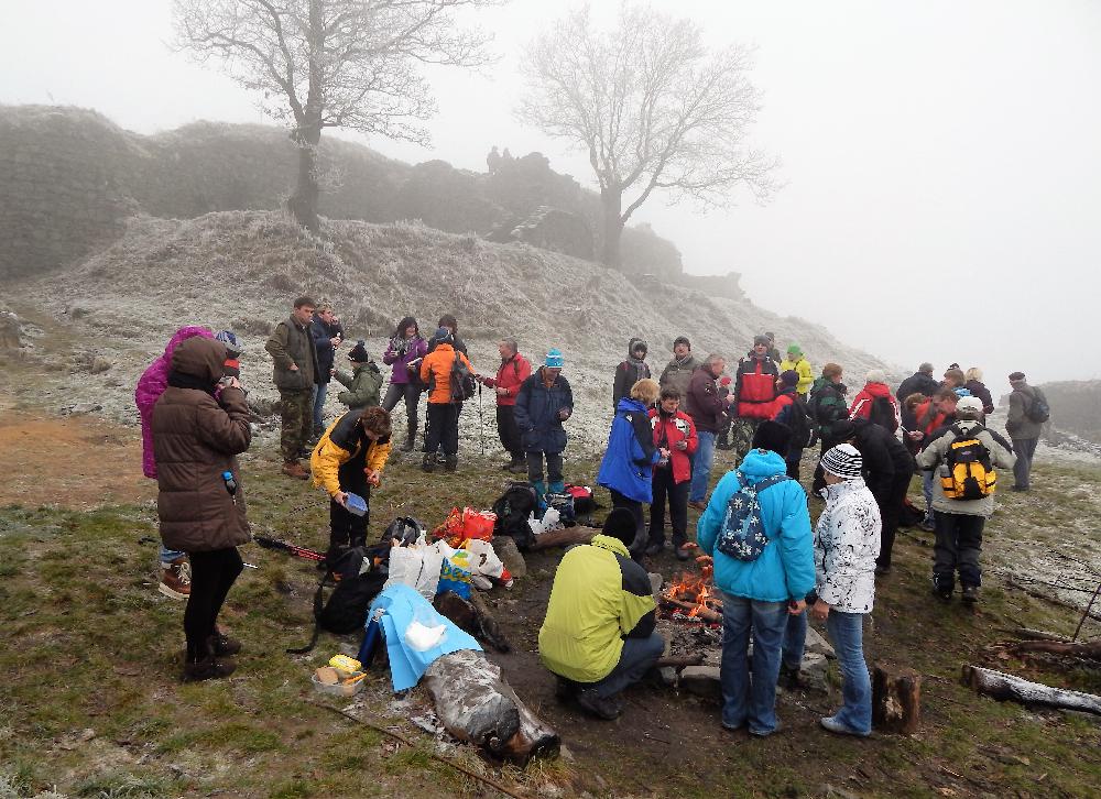 Novoro�n� v�stup na hrad Blansko - rok 2014.