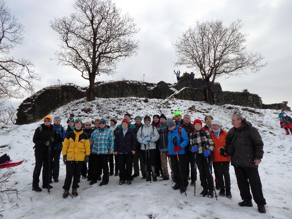 Novoro�n� v�stup na hrad Blansko - rok 2015.