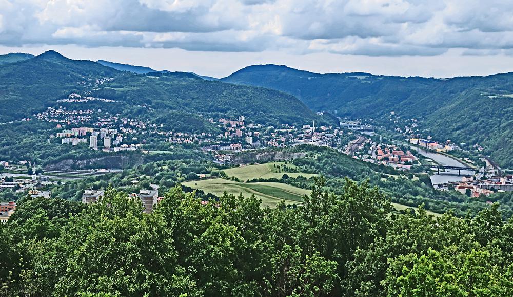 V�hled z Erbenovy vyhl�dky na �st� nad Labem