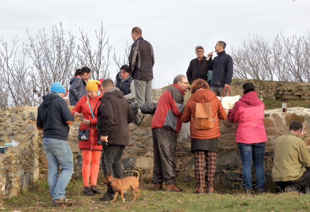 Novoro�n� v�stup na hrad Blansko v �esk�m st�edoho�� - 1. 1. 2023.