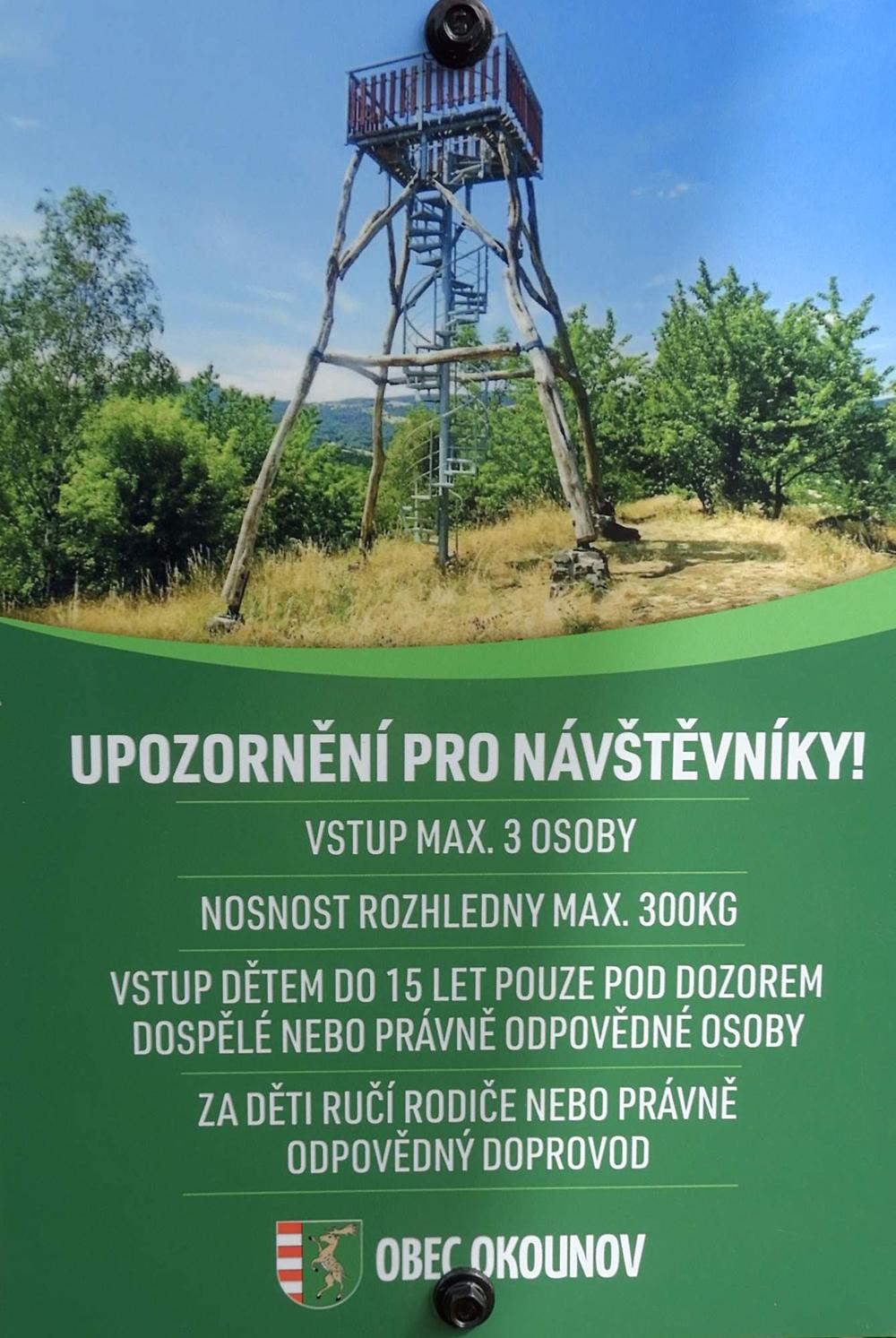 N�v�t�vn� ��d rozhledny Pastvi�t� u Okounova.
