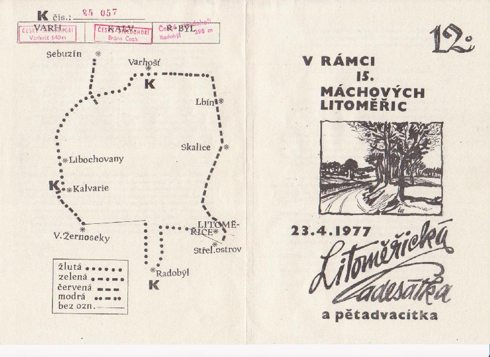 Kontroln� list z roku 1977 prozrazuje, �e pochod pat�il k nejstar��m v na�em kraji