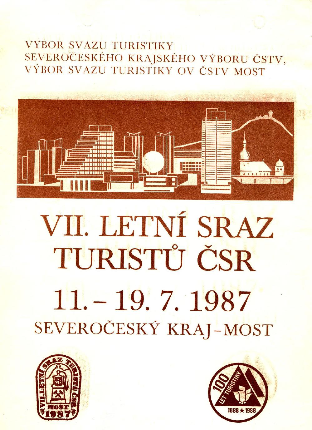Logo srazu s m�stem Most zobrazil v�tvarn�k Vladim�r M�ka