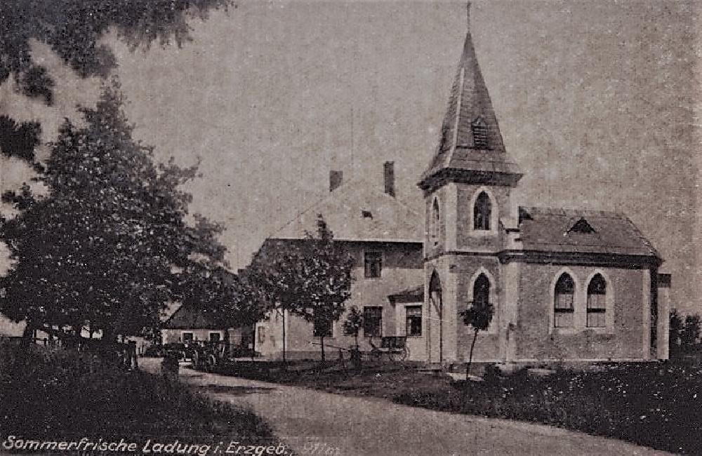 Kaple Sv. Anton�na Ladung - Lesn�, historick� sn�mek od p. Walthera