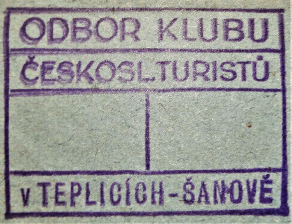 V teplick�m archivu se zachovala druh� podoba raz�tka K�ST Teplice-�anov