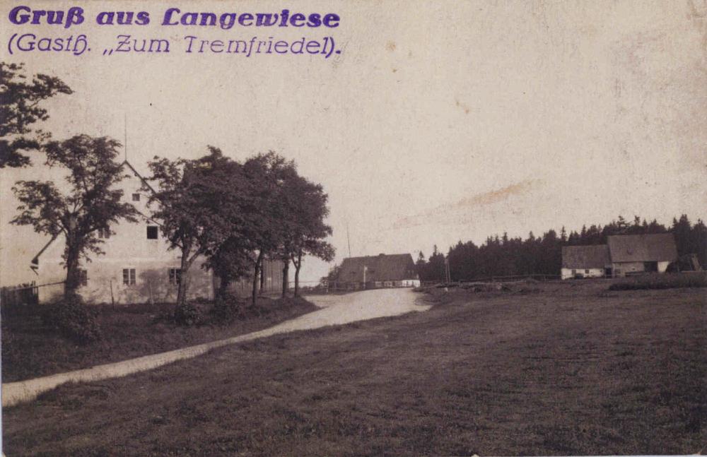Dlouh� Louka hostinec Tremfriedel z archiv Romana Fi�era.