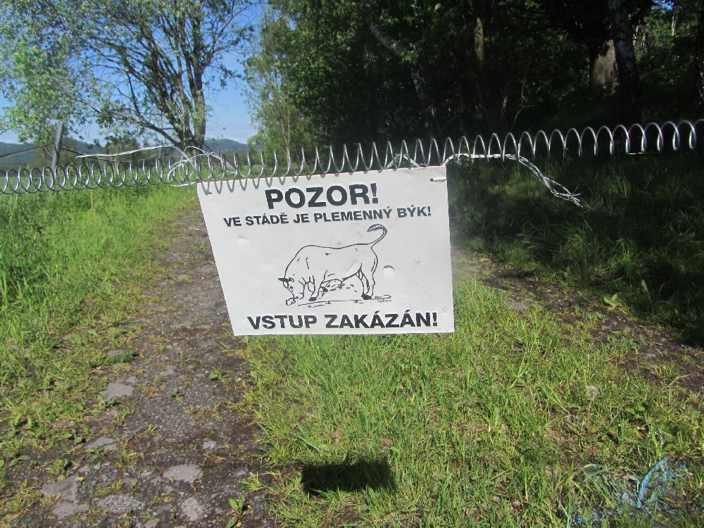 upozorn�n� na b�ka ve st�d�