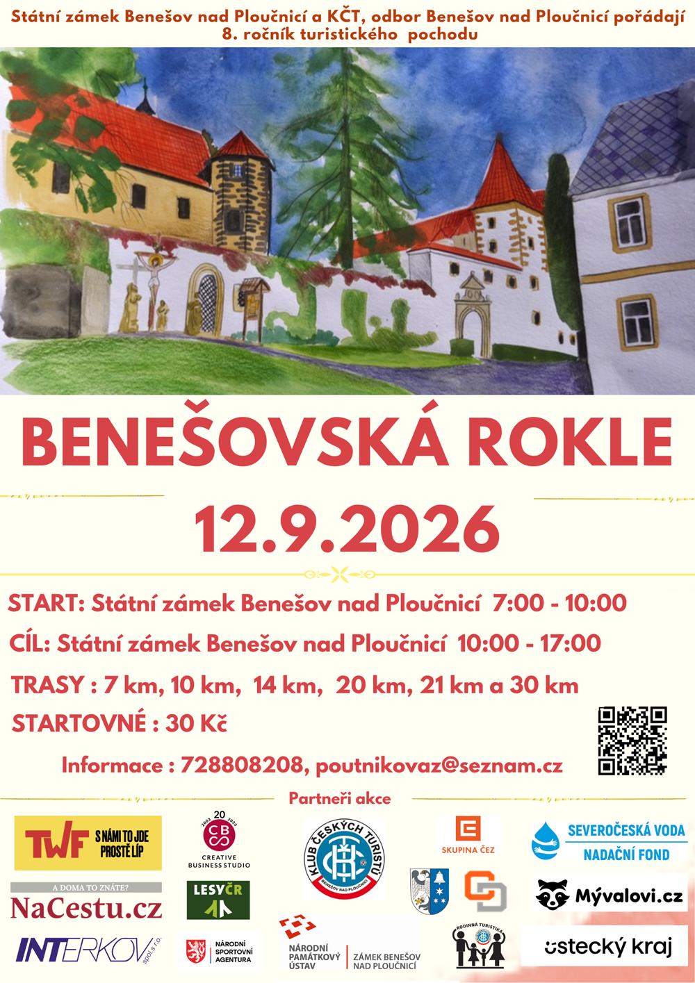 Pozv�nka na 9. ro�n�k pochodu Bene�ovsk� rokle.