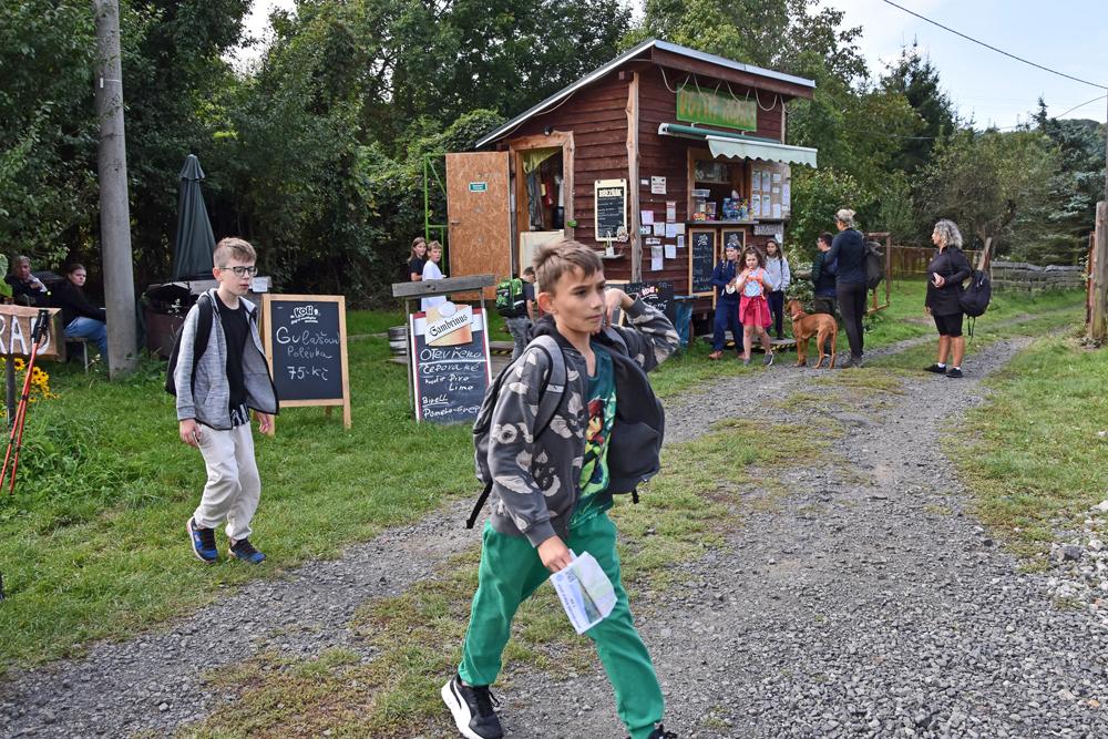Ob�erstvovna na trase pochodu Bene�ovsk� rokle.