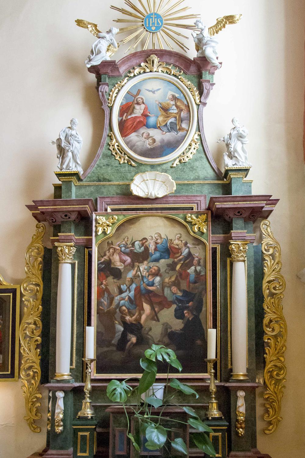 Detail interi�ru kostela svat� Anny v Jedlce.