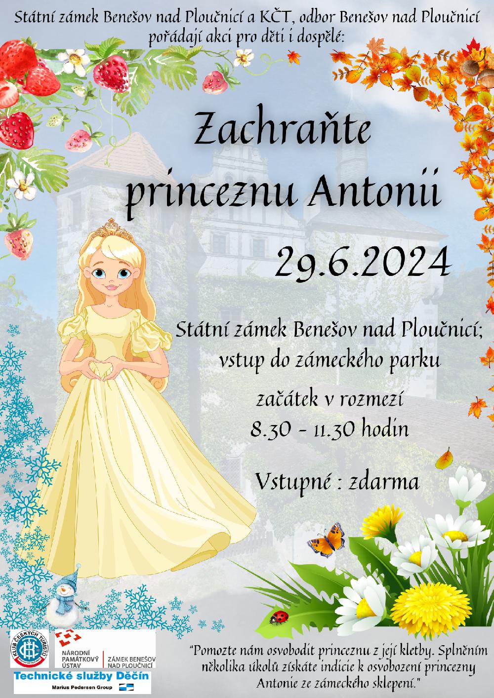 Z akce Zachra�te princeznu Antonii na z�mku Bene�ov nad Plou�nic�.