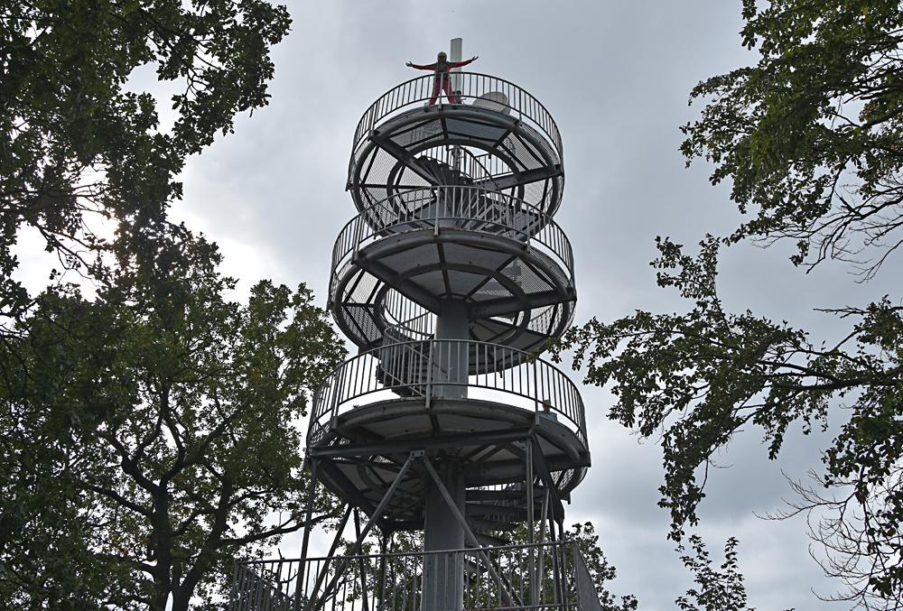 Rozhledna na Varho�ti (638 m n. m.) - �esk� st�edoho��.