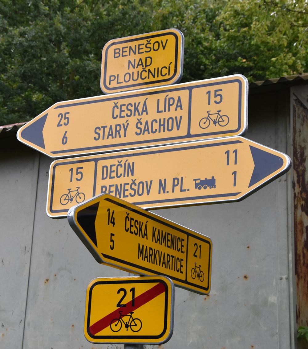 K��en� cyklotras v Bene�ov� nad Plou�nic�