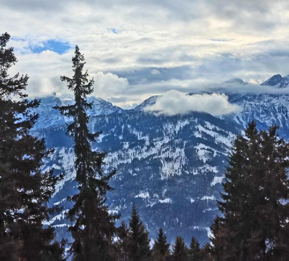 Taisteralm - Zimn� horsk� turistika v Alp�ch - oblast italsk� Dolomity