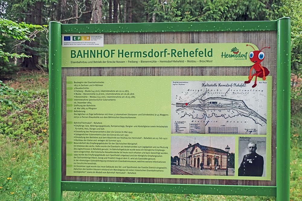 Infopanel n�dra�� Hermsdorf - Rehefeld.
