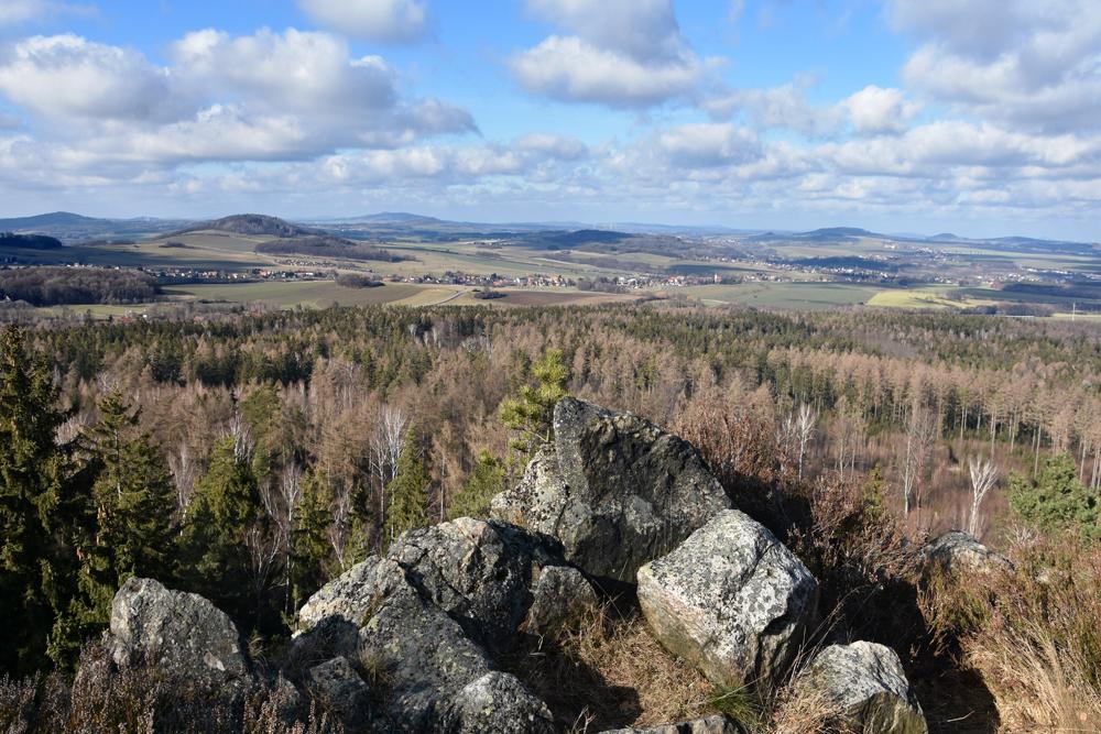Vyhl�dka Wei�er Stein v �itavsk�ch hor�ch.