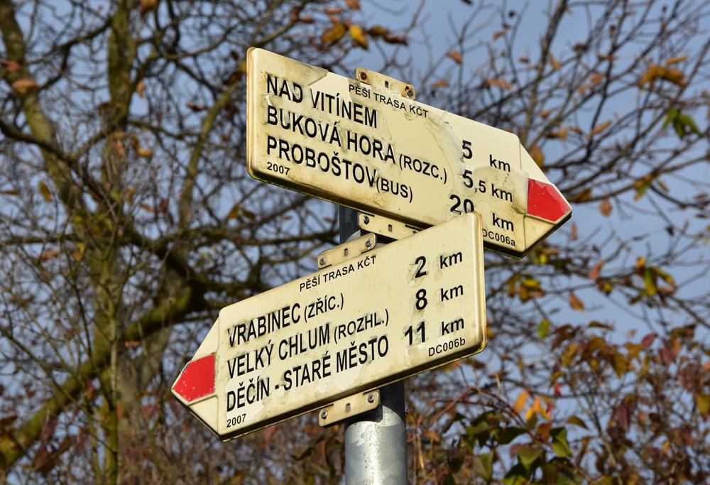 Turistick� sm�rovn�k k Vrabinci.