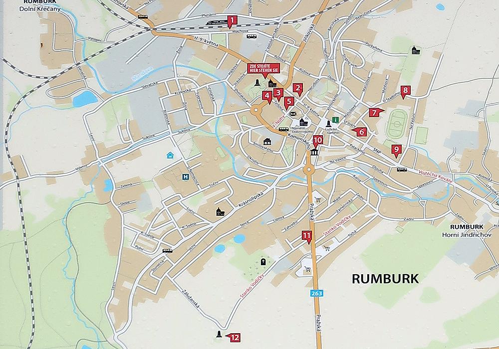 Mapka �Po stop�ch Rumbursk� vzpoury�