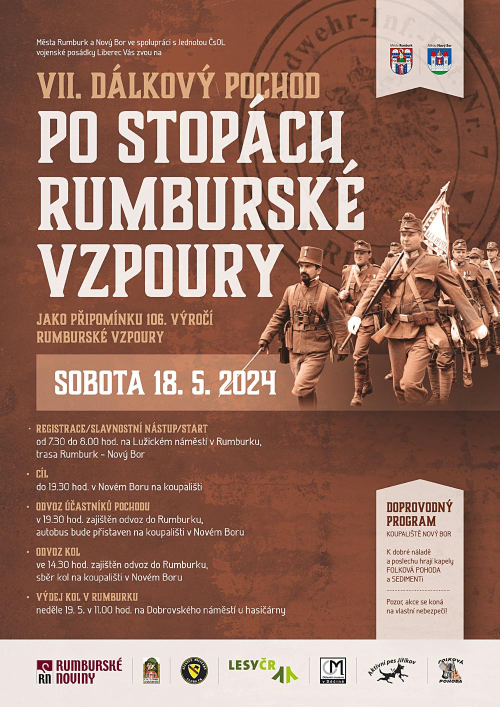 D�lkov� pochod Po stop�ch Rumbursk� vzpoury.