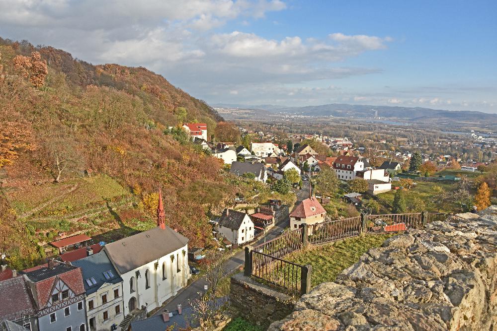 Hrad Krupka - vyhl�dka - Kru�n� hory