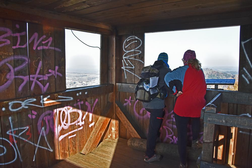 Rozhledna Z�meck� vrch (hrad Kamenice) - �esk� �v�carsko