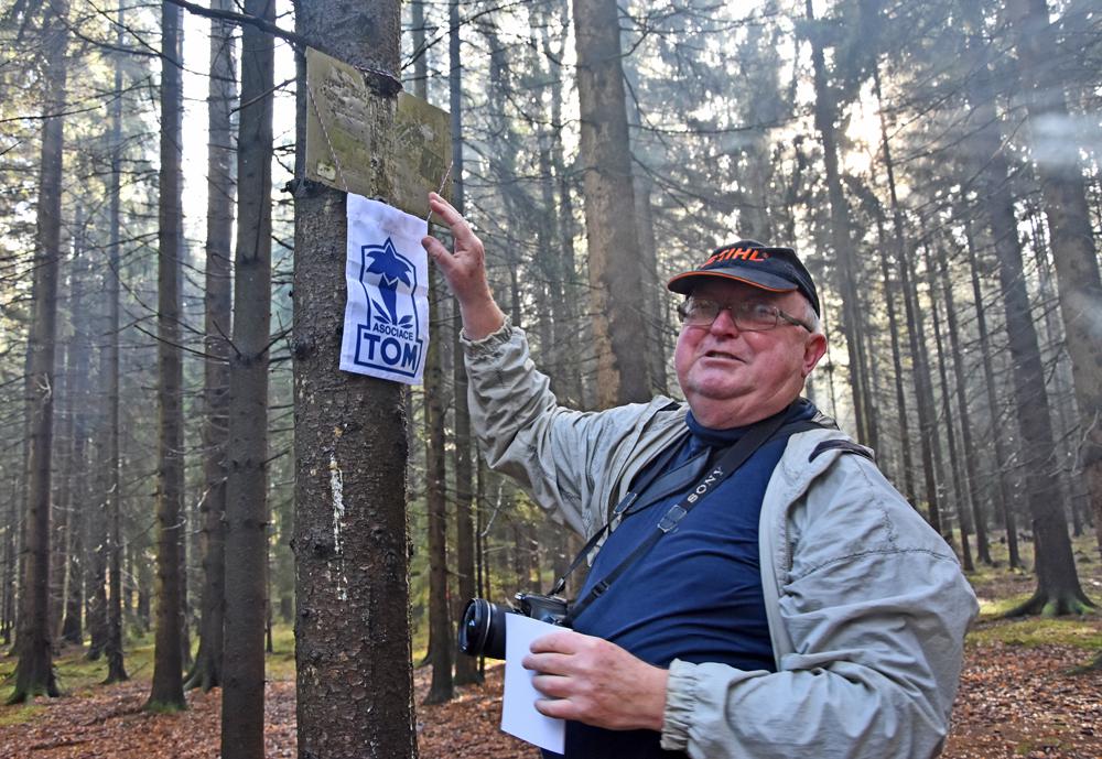 Petr Randus na nejsevern�j��m bod� �esk� republiky.