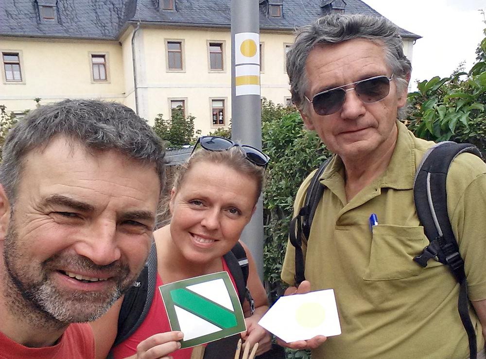Čeští značkaři v Duryňsku - Václav Nič s kolegy Čeští značkaři v Duryňsku - Václav Nič s kolegy