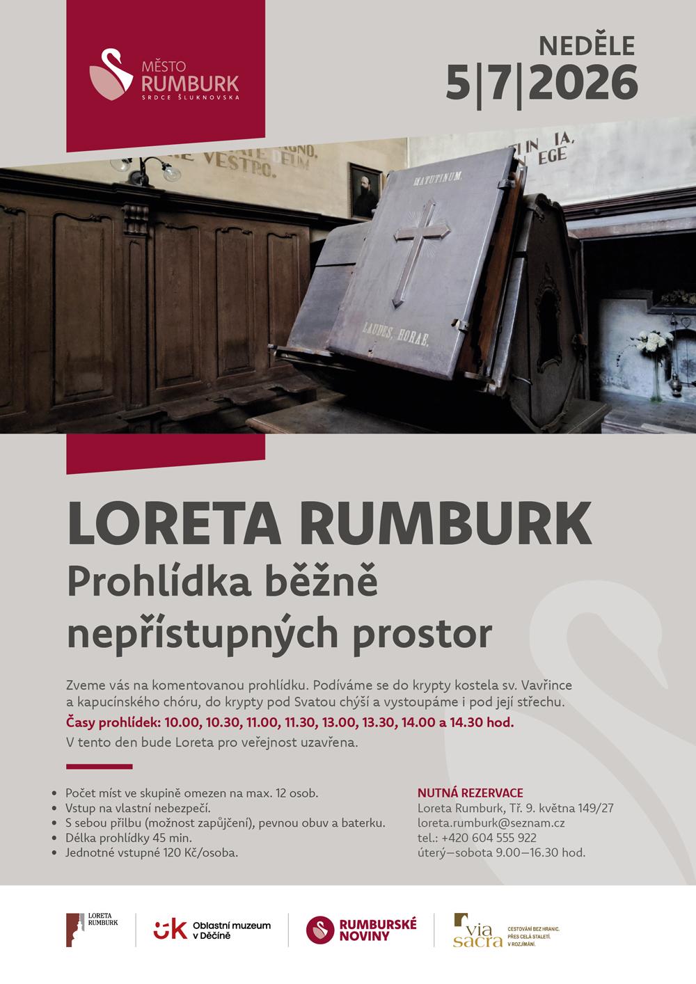 Pozv�nka na mimo��dn� prohl�dky rumbursk� lorety