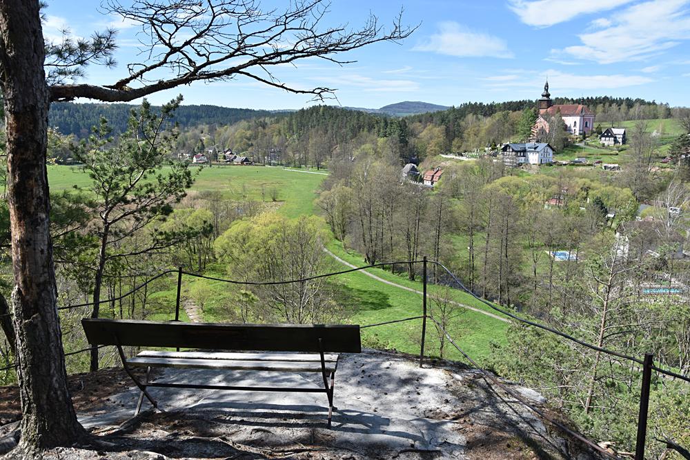 Srbsk� Kamenice z vyhl�dky Kriegsloch.