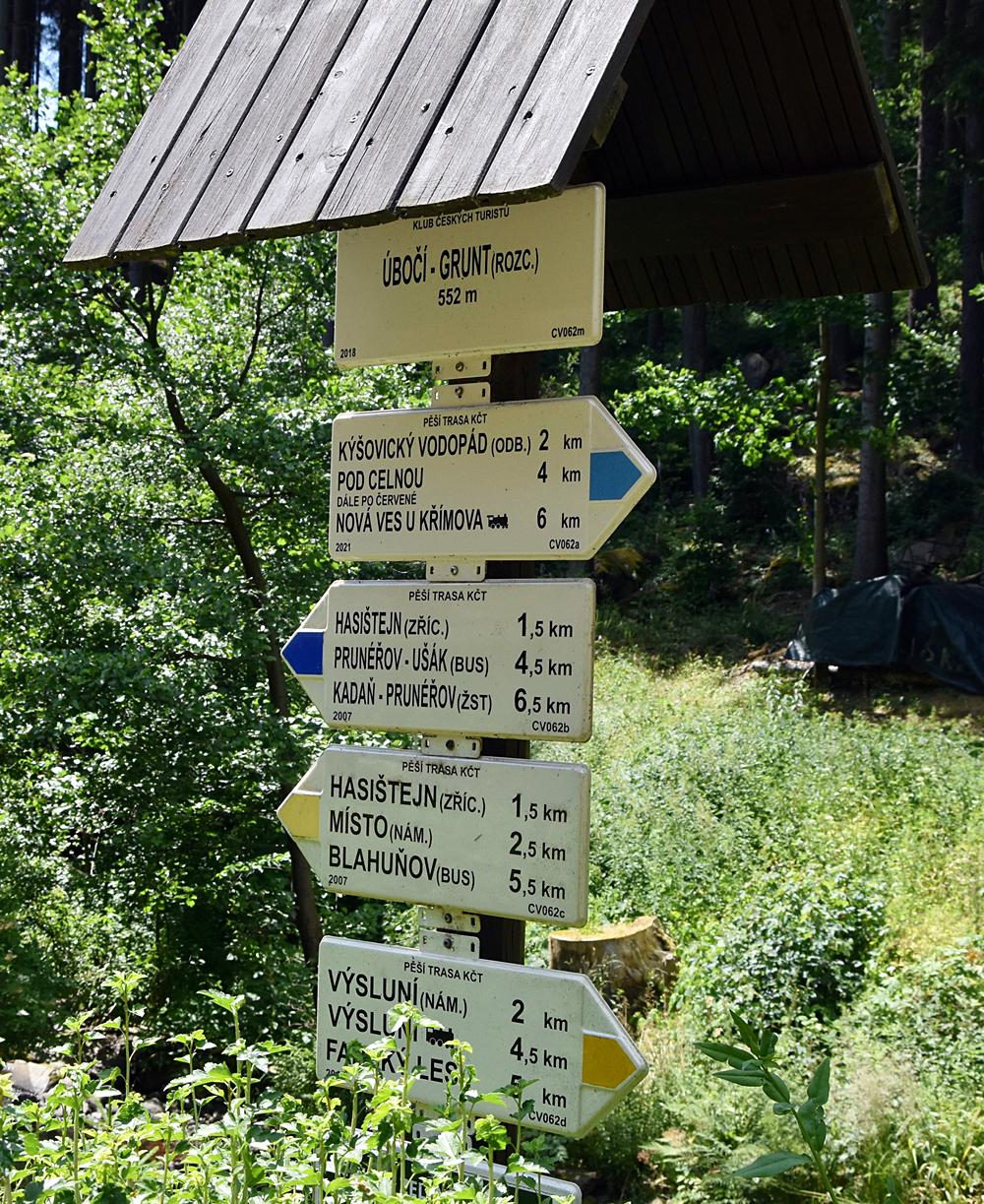 Turistick� rozcestn�k �bo�� - Grunt