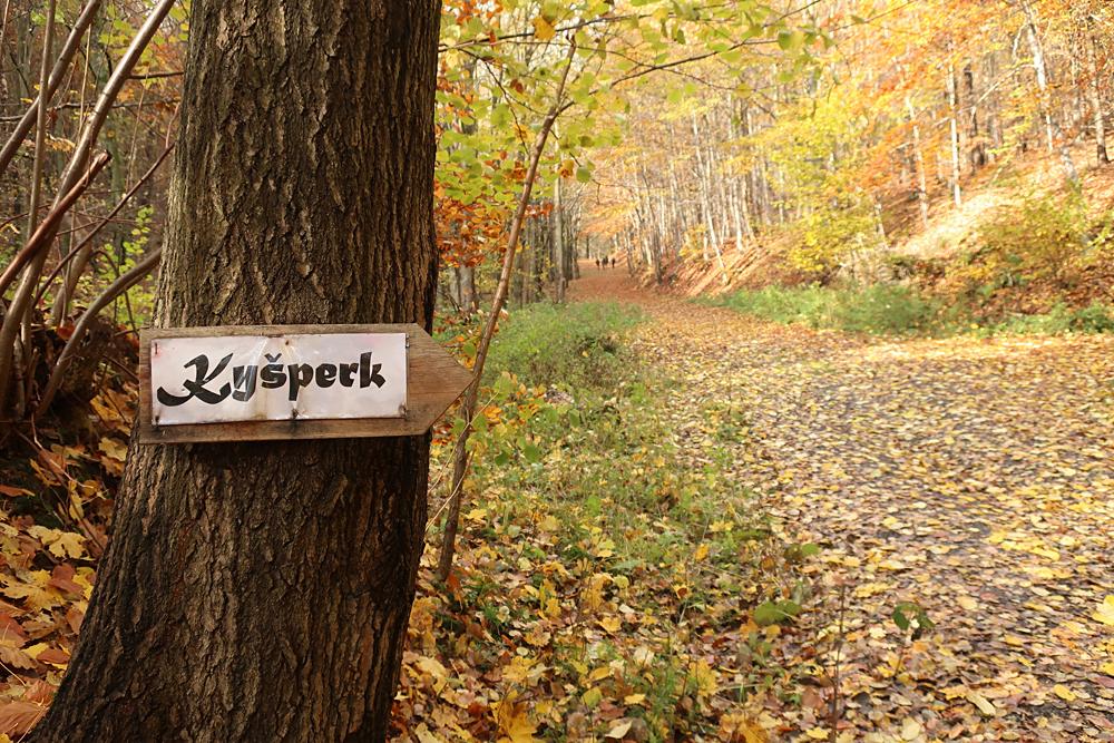 Cesta na hrad Kyperk.
