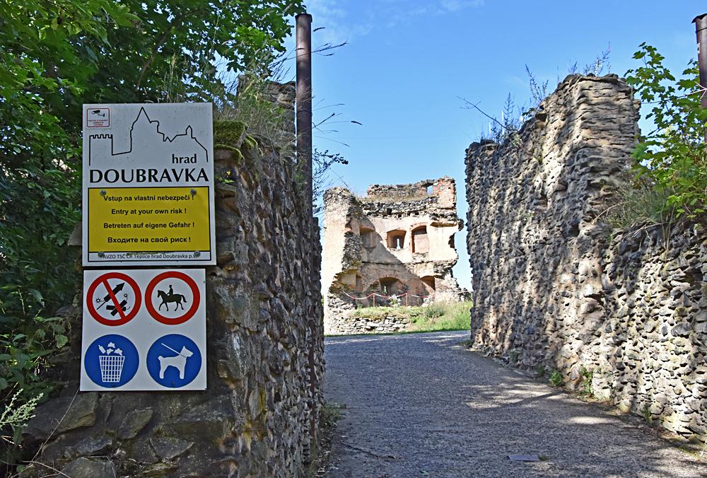 Hrad Doubravka u Teplic.