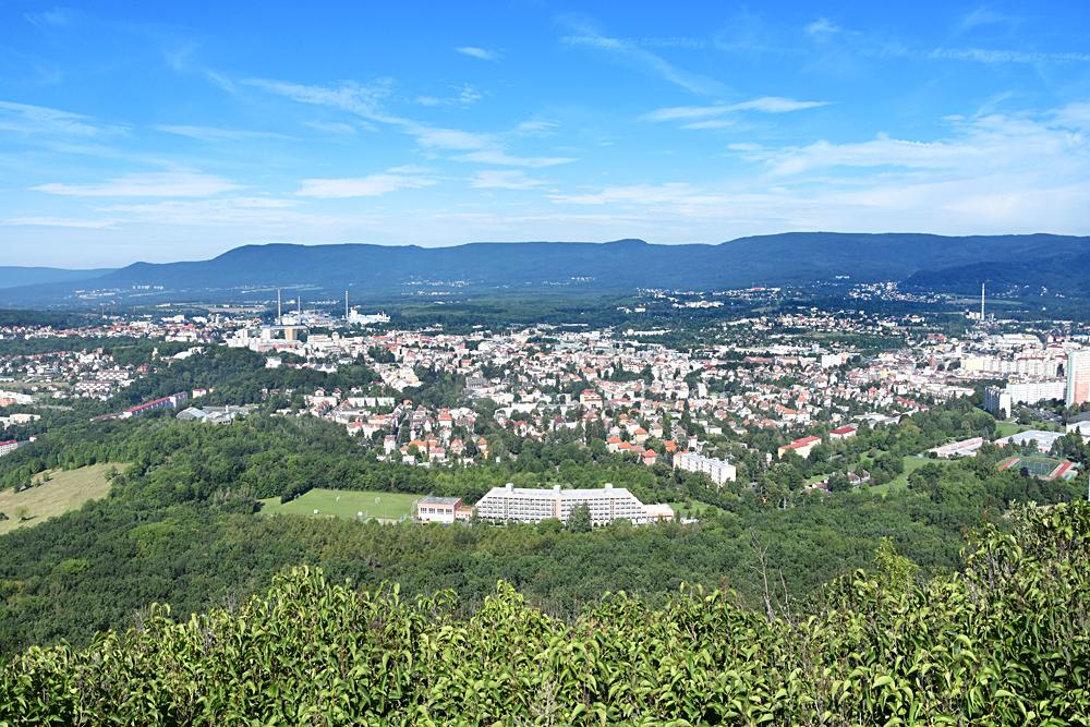 Hrad Doubravka - v�hled na Teplice