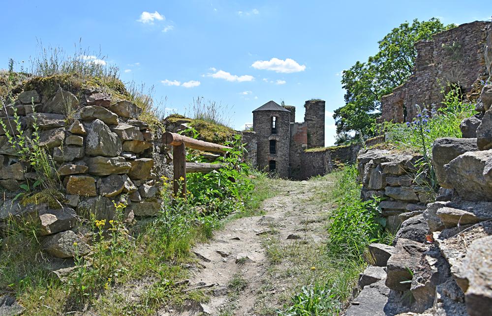 Hrad Hasi�tejn v Kru�n�ch hor�ch.