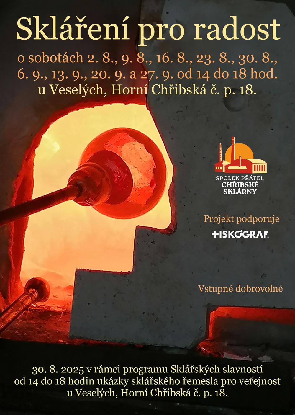 Pozv�nka na skl��sk� semin��e nazvan� Skl��en� pro radost.