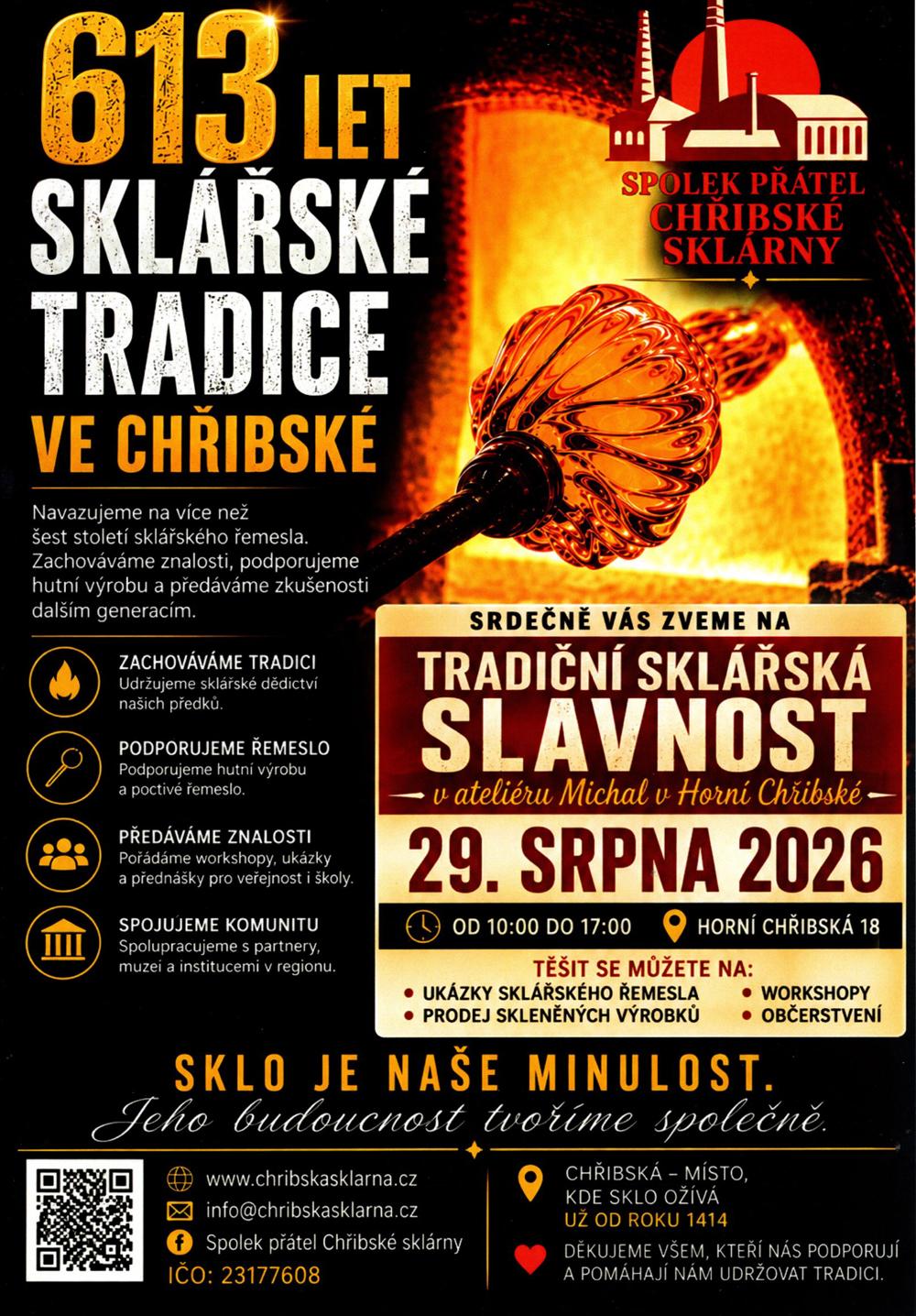Pozv�nka na Skl��kou slavnost v Ch�ibsk� 2026.