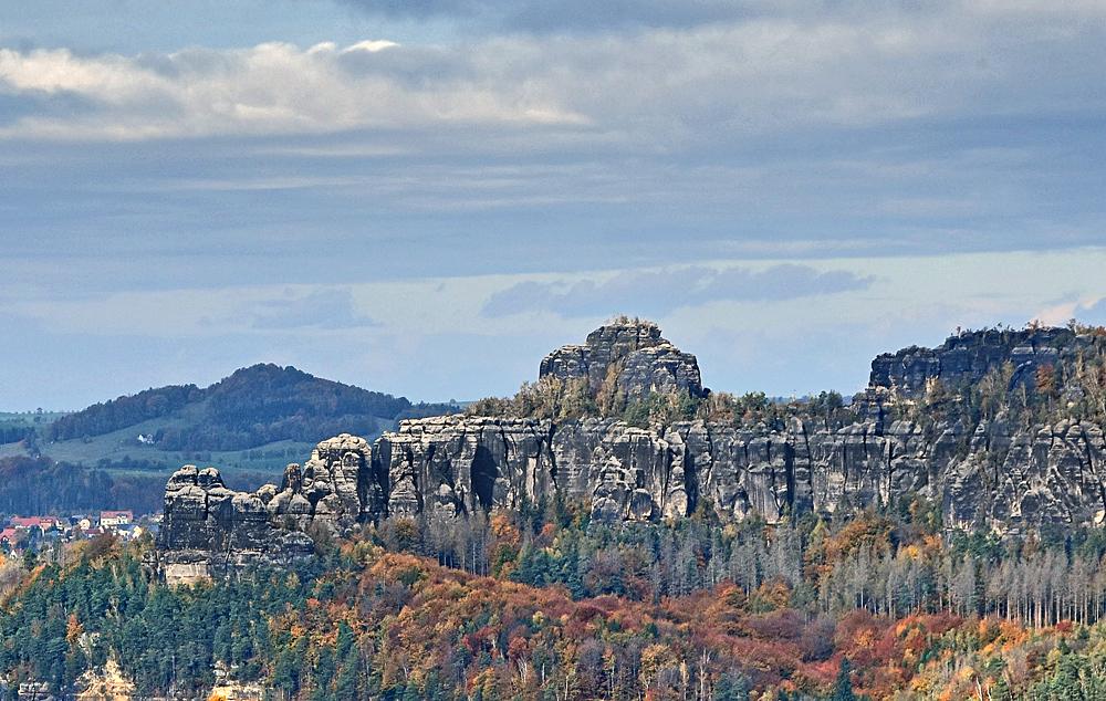 Masiv Schrammsteine z Kaiserkrone.