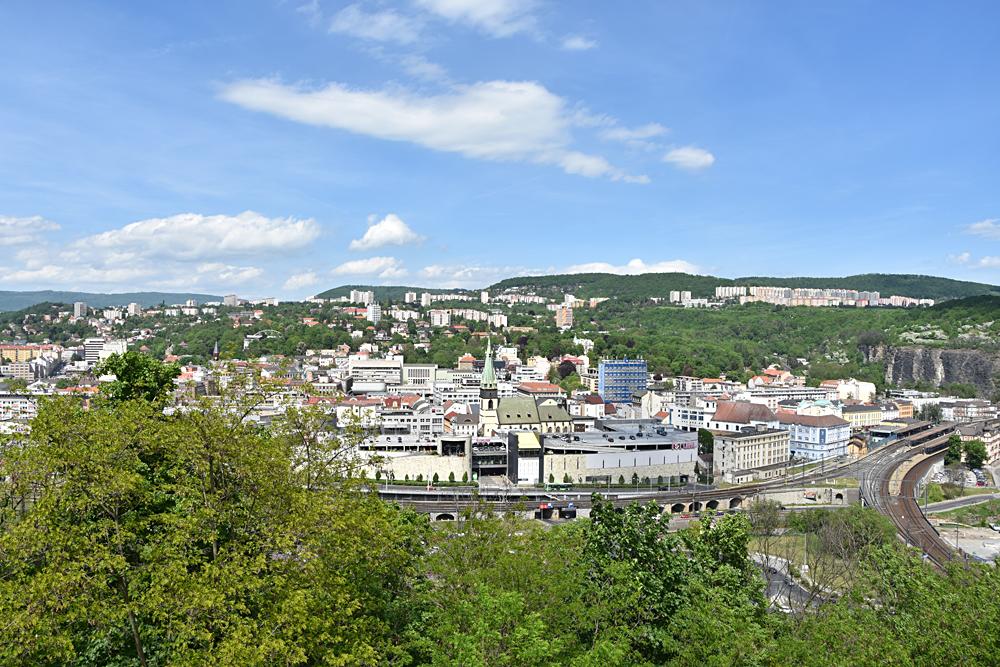 Centrum st nad Labem - pohled z Vtrue.