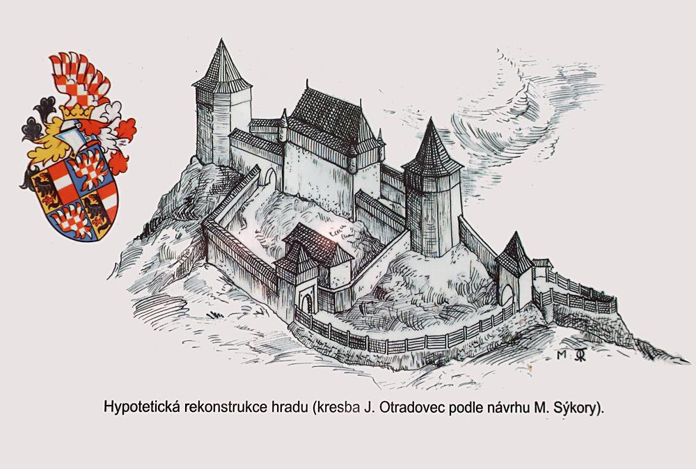 Hrad Ostr� - hypotetick� podoba hradu.