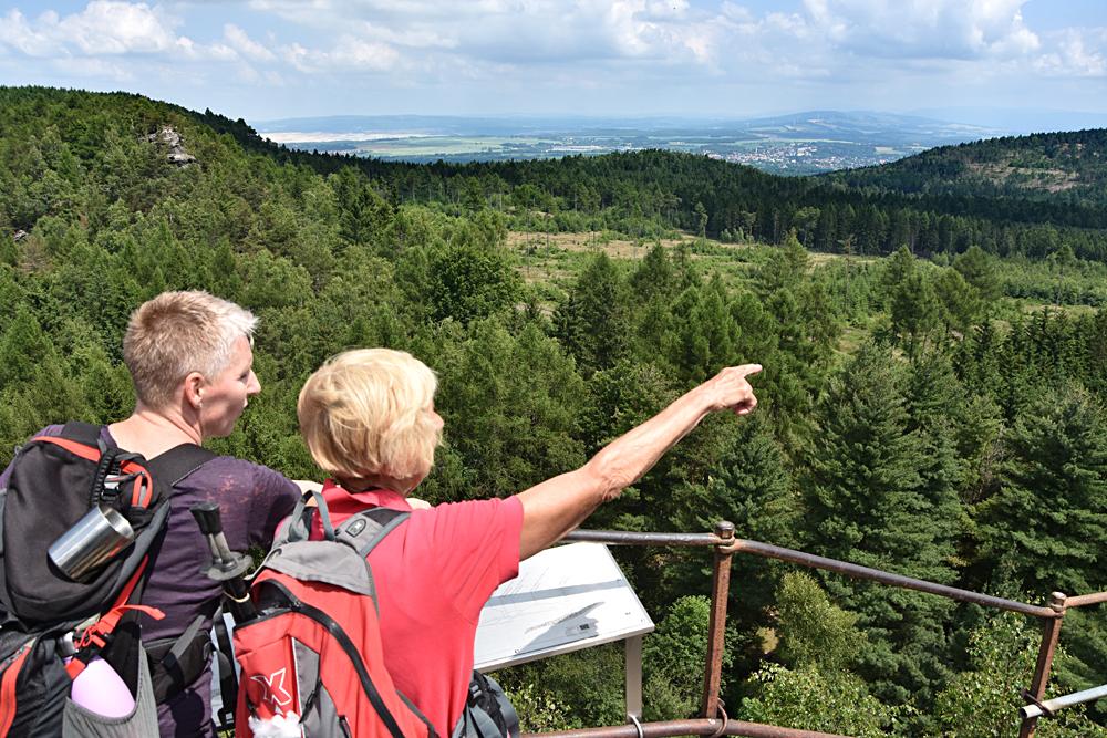 Vyhl�dka Scharfenstein - �itavsk� hory (Zittauer Gebirge)