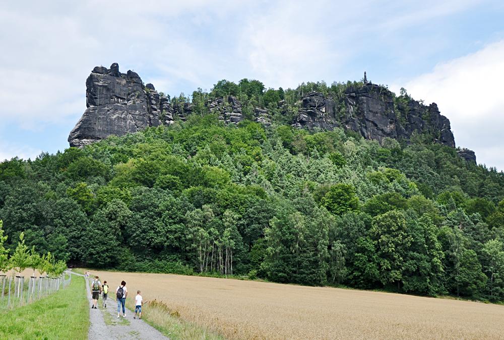 Cesta z K�nigsteinu na Lilienstein.