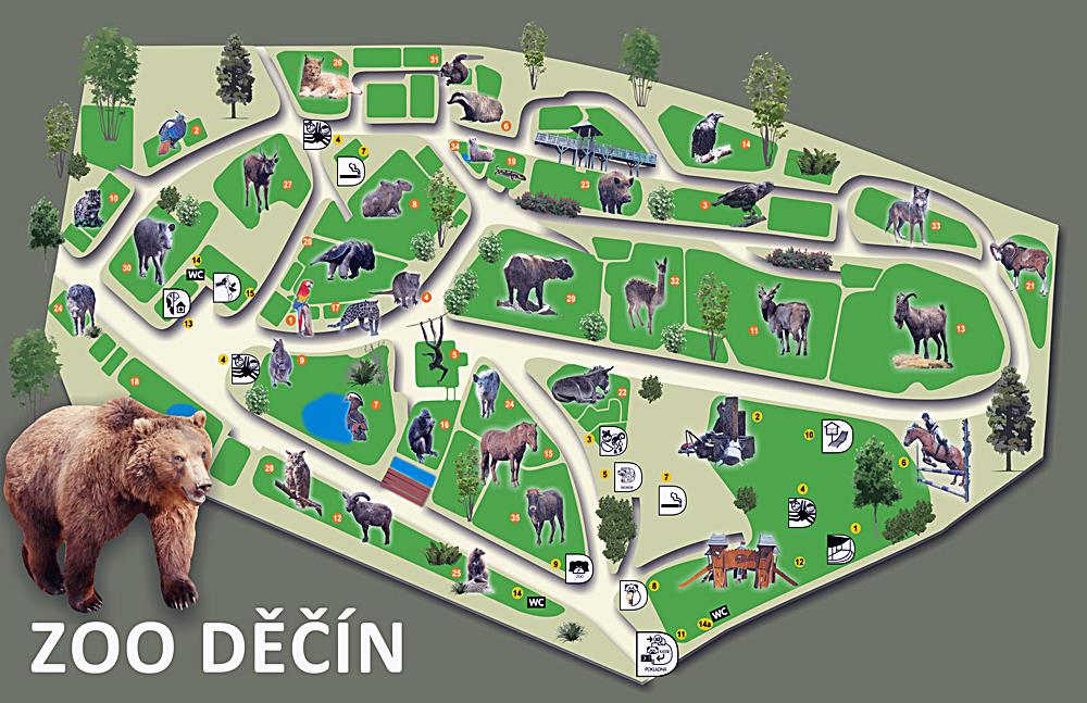 Orienta�n� schema ZOO D���n.