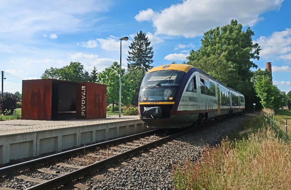 Zast�vka Pivovar Kocour ve Varnsdorfu.