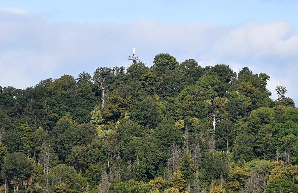 Rozhledna na Varho�ti (638 m n. m.) - �esk� st�edoho��.